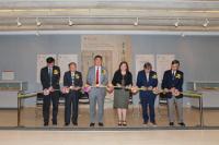 The opening ceremony of the 'From the Treasure House: Jewels from the Library of The Chinese University of Hong Kong' Exhibition.